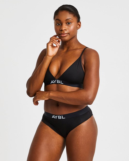 AYBL Algodon Bra Negros | OBHXWSD-94