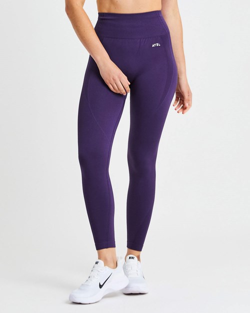 AYBL Balance V2 Seamless Leggings Morados | GEKIHZU-92