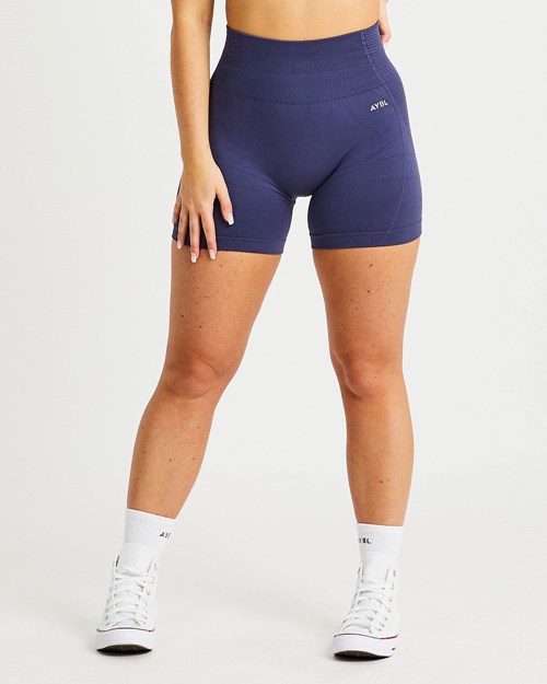 AYBL Balance V2 Seamless Shorts Azul Marino Azules | LOSERVI-25