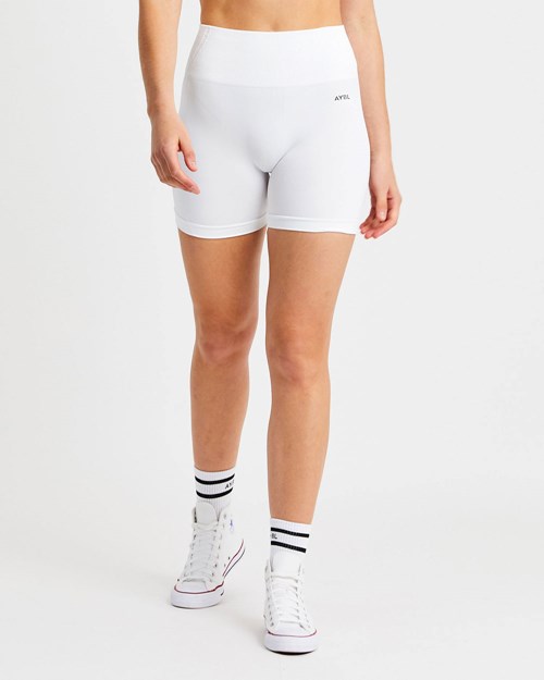 AYBL Balance V2 Seamless Shorts Blancos | CYDLBHU-30