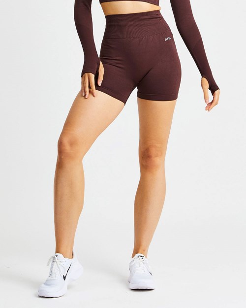 AYBL Balance V2 Seamless Shorts Chocolate Marrom | GCMSNED-02