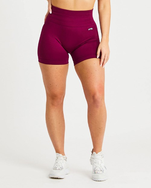 AYBL Balance V2 Seamless Shorts Morados | FQDCWVE-04