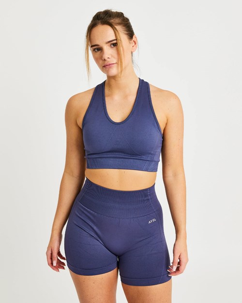 AYBL Balance V2 Seamless Sports Bra Azul Marino Azules | DIOCKLP-34