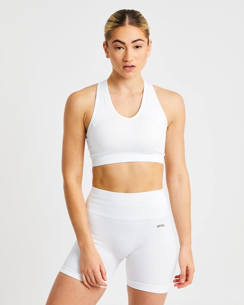 AYBL Balance V2 Seamless Sports Bra Blancos | UEWSBPO-21