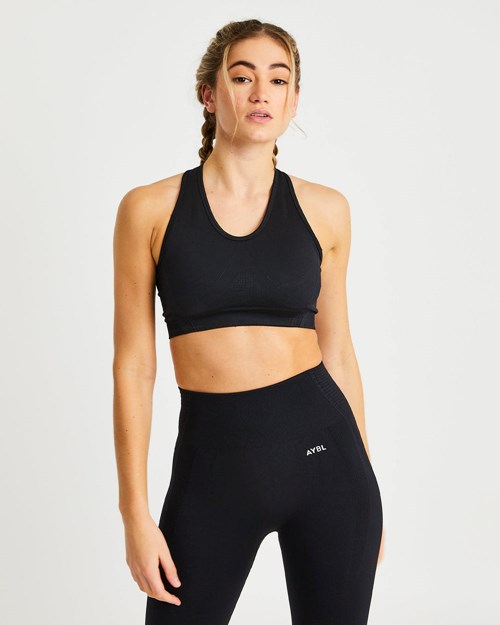 AYBL Balance V2 Seamless Sports Bra Negros | SAOFHKN-62