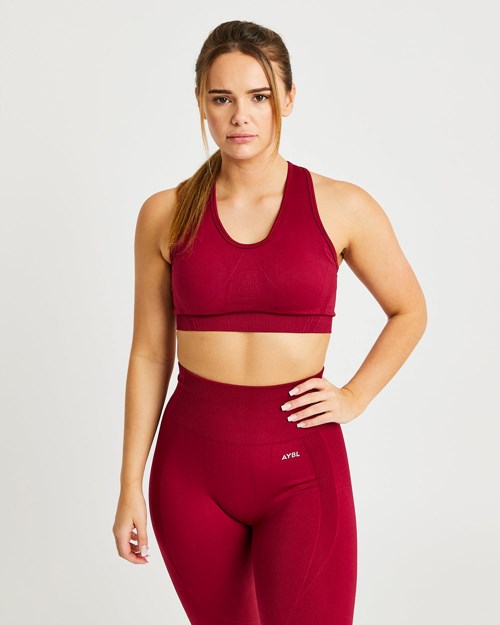 AYBL Balance V2 Seamless Sports Bra Rojos | PEYIGRV-07