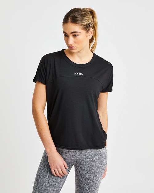 AYBL Boxy T Shirt Negros | CQNBTJL-81