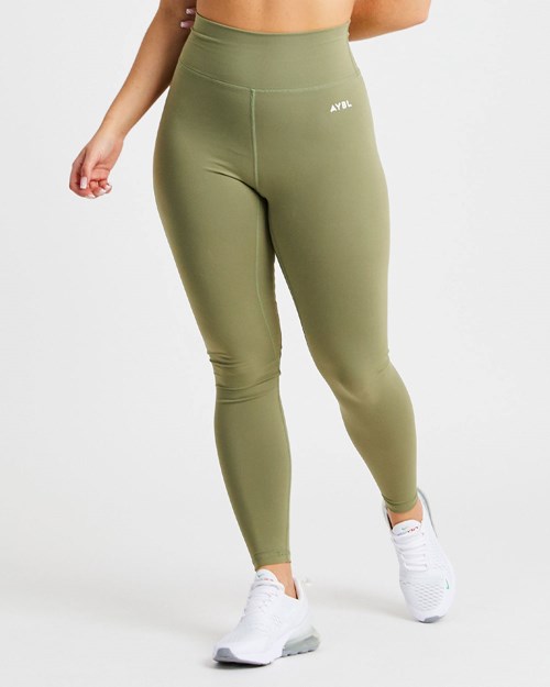 AYBL Core Leggings Verde Oliva | IUNHGOV-15
