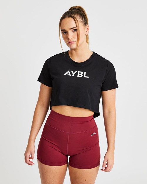 AYBL Crop T Shirt Negros | BGIMHCD-28