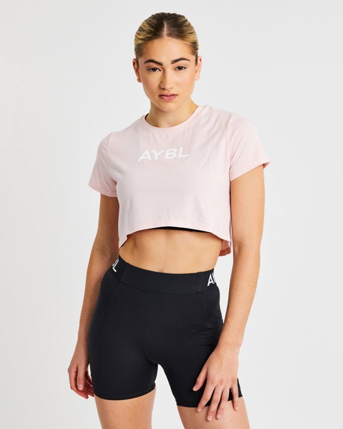 AYBL Crop T Shirt Rosas | OSCPRNH-90