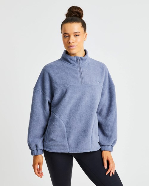 AYBL Effortless Oversized Fleece Azules | RFJQULS-01