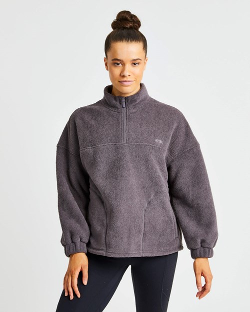 AYBL Effortless Oversized Fleece Charcoal | YUNBVJK-80
