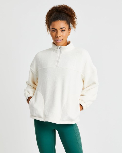 AYBL Effortless Oversized Fleece Creme | DFAXQSV-10