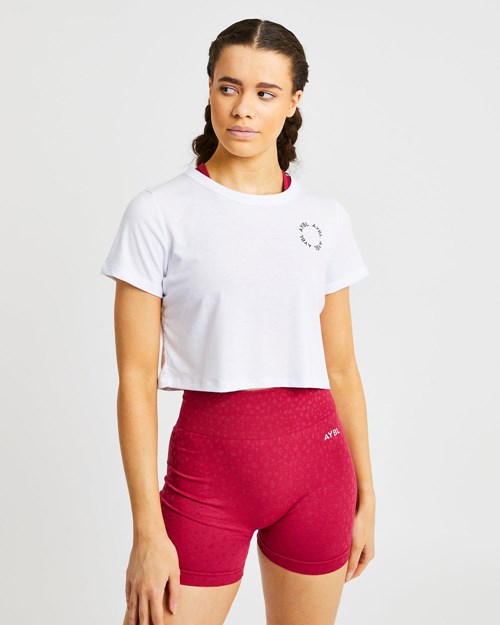 AYBL Element Crop Top Blancos | EILOKYD-32