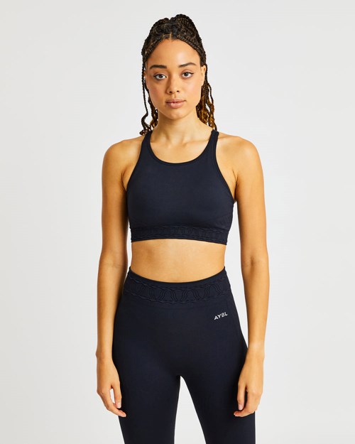 AYBL Elevate Seamless Sports Bra Negros | NTWLHBC-09