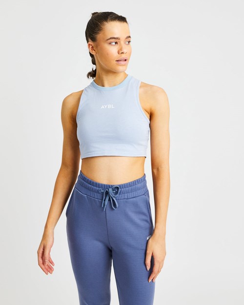 AYBL Entrenamiento Crop Vest Azules | APRQMIG-24