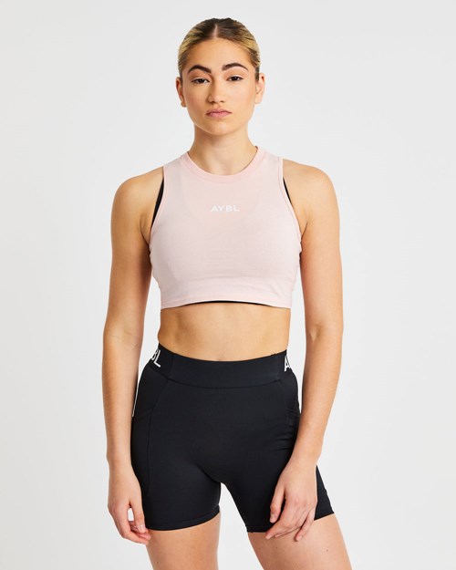 AYBL Entrenamiento Crop Vest Rosas | XTWYBFH-36