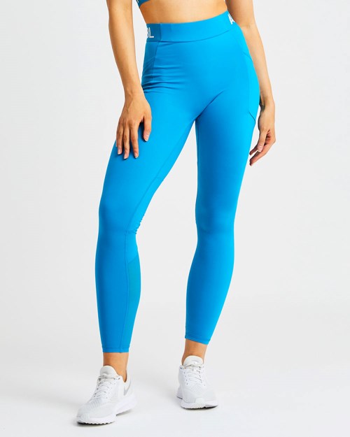 AYBL Entrenamiento Leggings Aqua | VWEXLQP-18