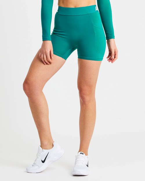 AYBL Entrenamiento Shorts Teal | LZVTHYM-15