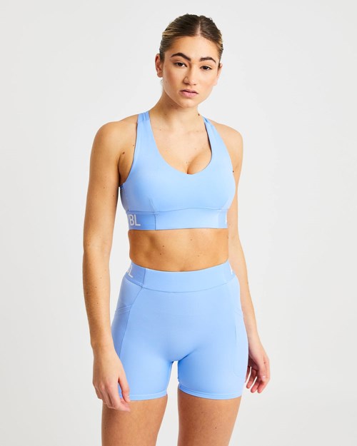 AYBL Entrenamiento Sports Bra Azules | VNGJURF-85