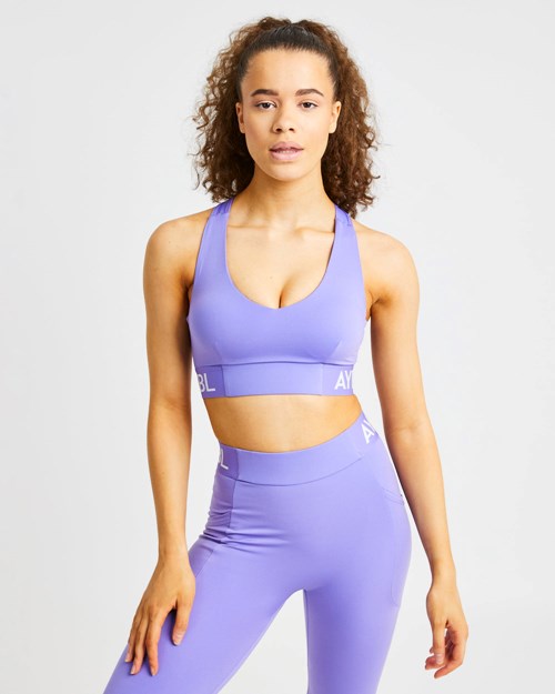 AYBL Entrenamiento Sports Bra Morados | FIPUDLX-29
