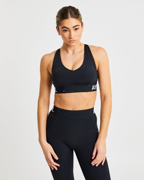 AYBL Entrenamiento Sports Bra Negros | BPWIOGN-83