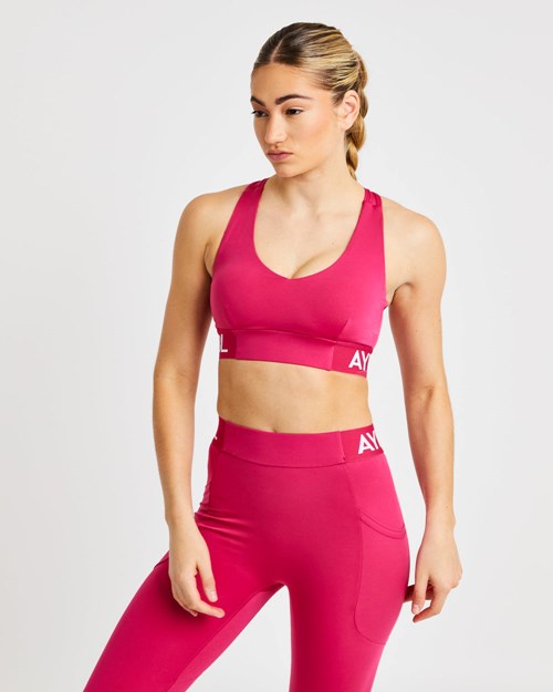 AYBL Entrenamiento Sports Bra Raspberry | MLJFKGV-96