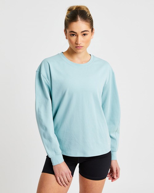 AYBL Essence Drawcord Jumper Washed Sage | VICBJRW-72