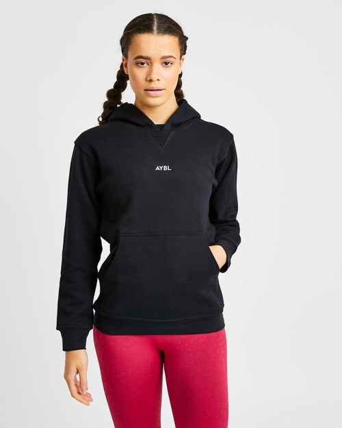 AYBL Everyday Hoodie Negros | ZPHTJGS-43