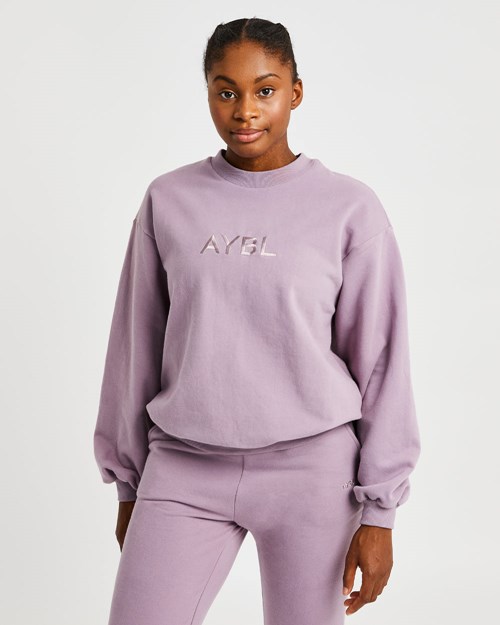 AYBL Everyday Oversized Sueter Muted Mauve | DLUMRIS-91