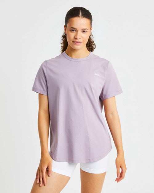 AYBL Everyday Oversized T Shirt Muted Mauve | XKSUALQ-07