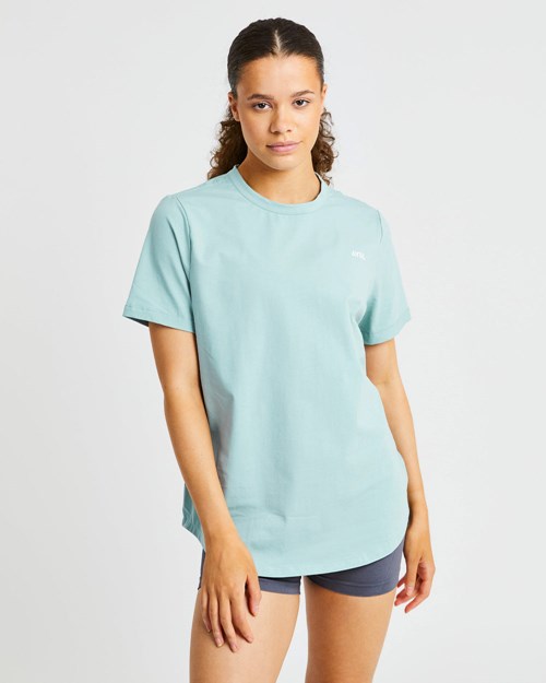AYBL Everyday Oversized T Shirt Soft Sage | QSFYWZK-70