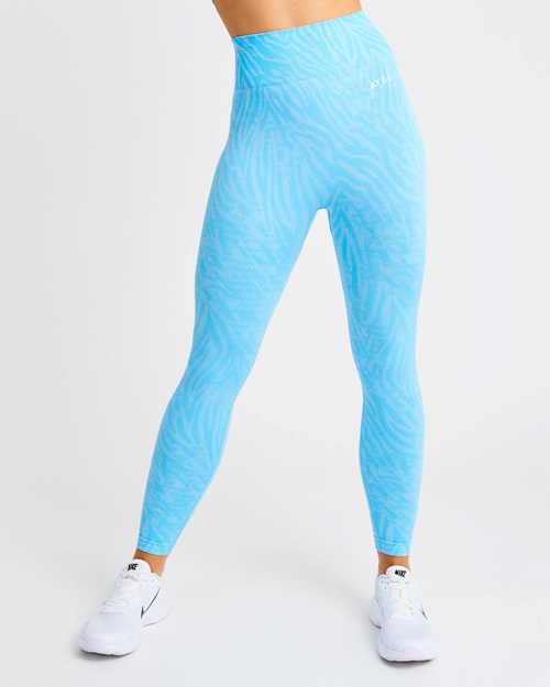 AYBL Evolve Animal Seamless Leggings Azules | RCLTXUD-74