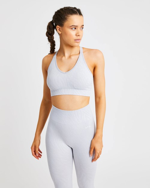 AYBL Evolve Animal Seamless Sports Bra Grises Claro | OWLGTNS-38