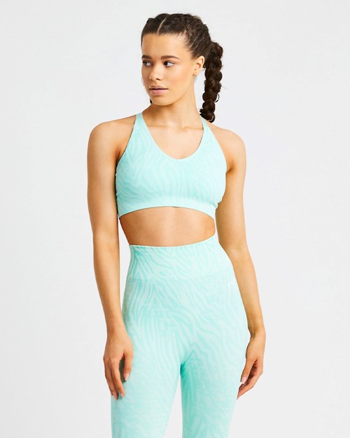 AYBL Evolve Animal Seamless Sports Bra Verde Menta Verdes | GMSKAHJ-91