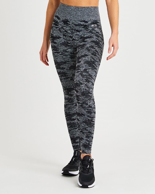 AYBL Evolve Camo Seamless Leggings Negros | BLIPURV-73