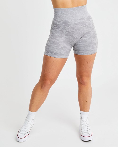 AYBL Evolve Camo Seamless Shorts Grises | DWQSRFY-95