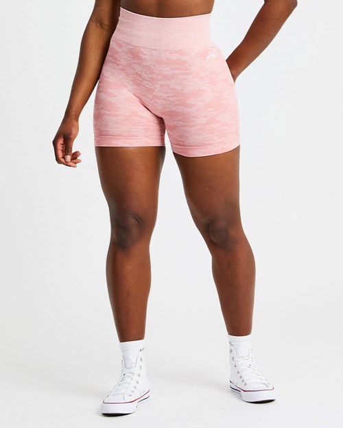 AYBL Evolve Camo Seamless Shorts Rosas | FVDXQLW-16