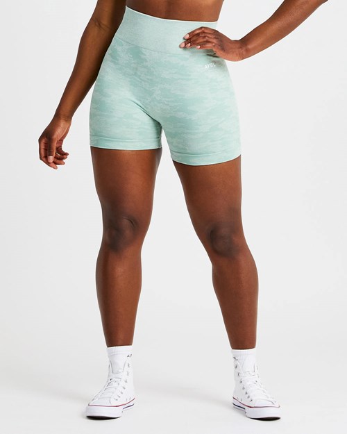 AYBL Evolve Camo Seamless Shorts Verdes | CAETMUL-78