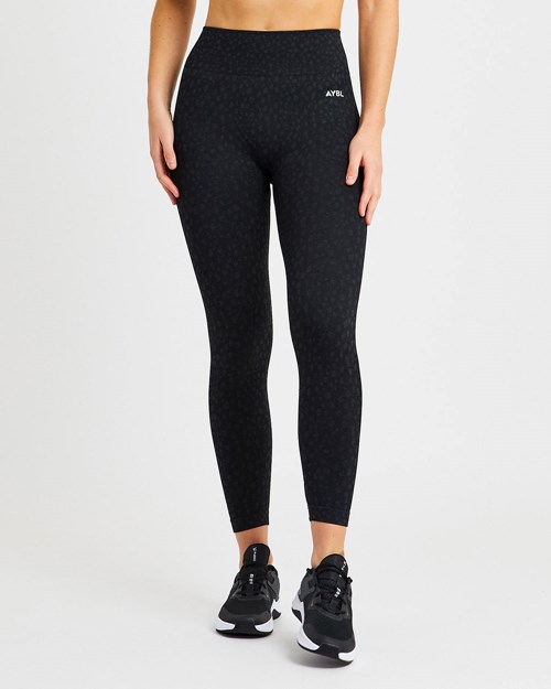 AYBL Evolve Speckle Seamless Leggings Negros | CXBANIL-75