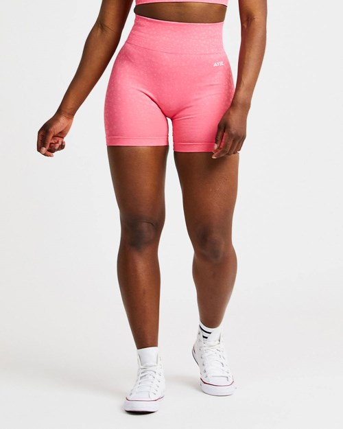 AYBL Evolve Speckle Seamless Shorts Coral Rosas | UFNCSAV-80