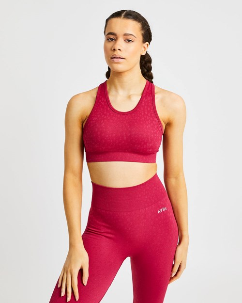 AYBL Evolve Speckle Seamless Sports Bra Raspberry | IBSOCNV-07