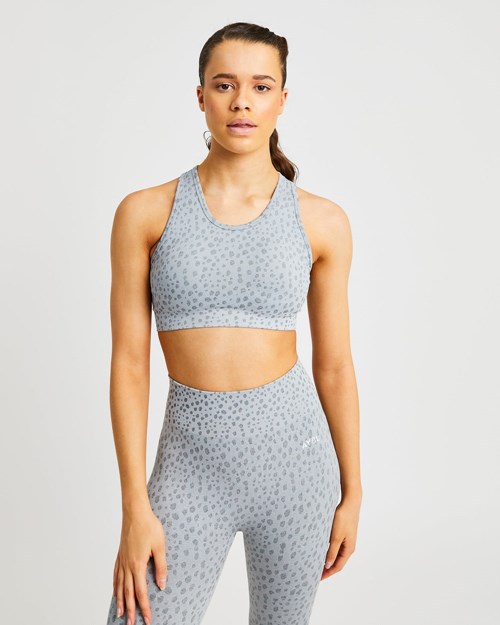 AYBL Evolve Speckle Seamless Sports Bra Grises Claro | YPCKXLU-47