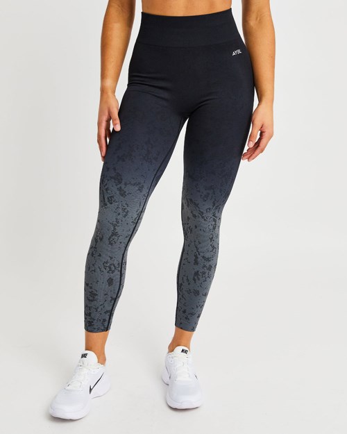 AYBL Flare Seamless Leggings Negros | CUOHWPD-91