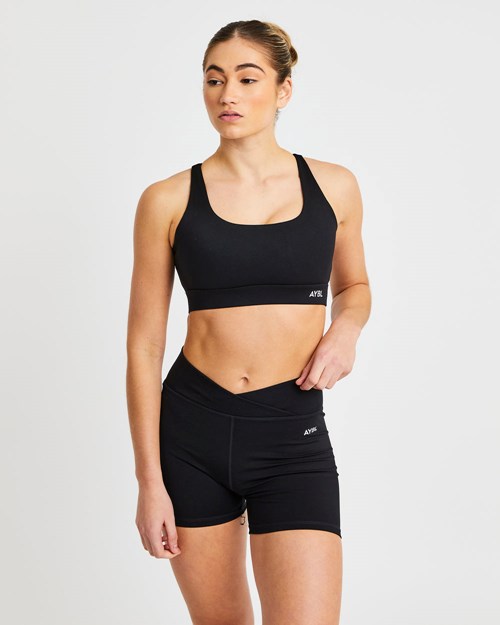 AYBL Flow Sports Bra Negros | FDBIZLJ-49