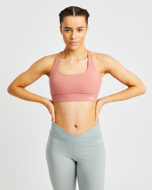 AYBL Flow Sports Bra Rosas | WHKBEOI-45