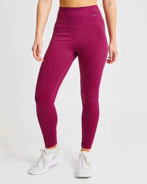 AYBL Fusion Leggings Berry Wine | DENKTFG-76