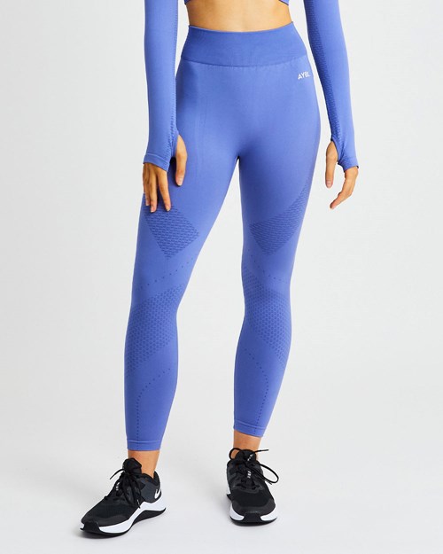 AYBL Ignite Seamless Leggings Azules | MTINDRV-36