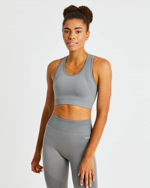 AYBL Ignite Seamless Sports Bra Grises | IBTPKDH-64