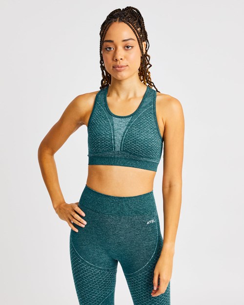 AYBL Impact Seamless Sports Bra Verdes | XPUSOJZ-94